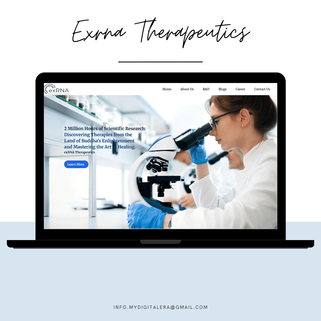 Exrna website preview