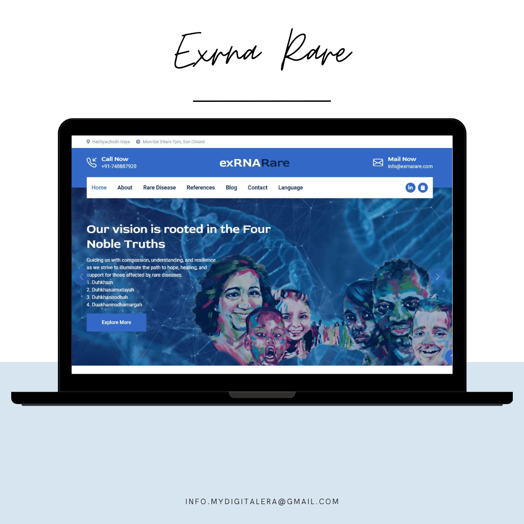 Exrna Rare website preview