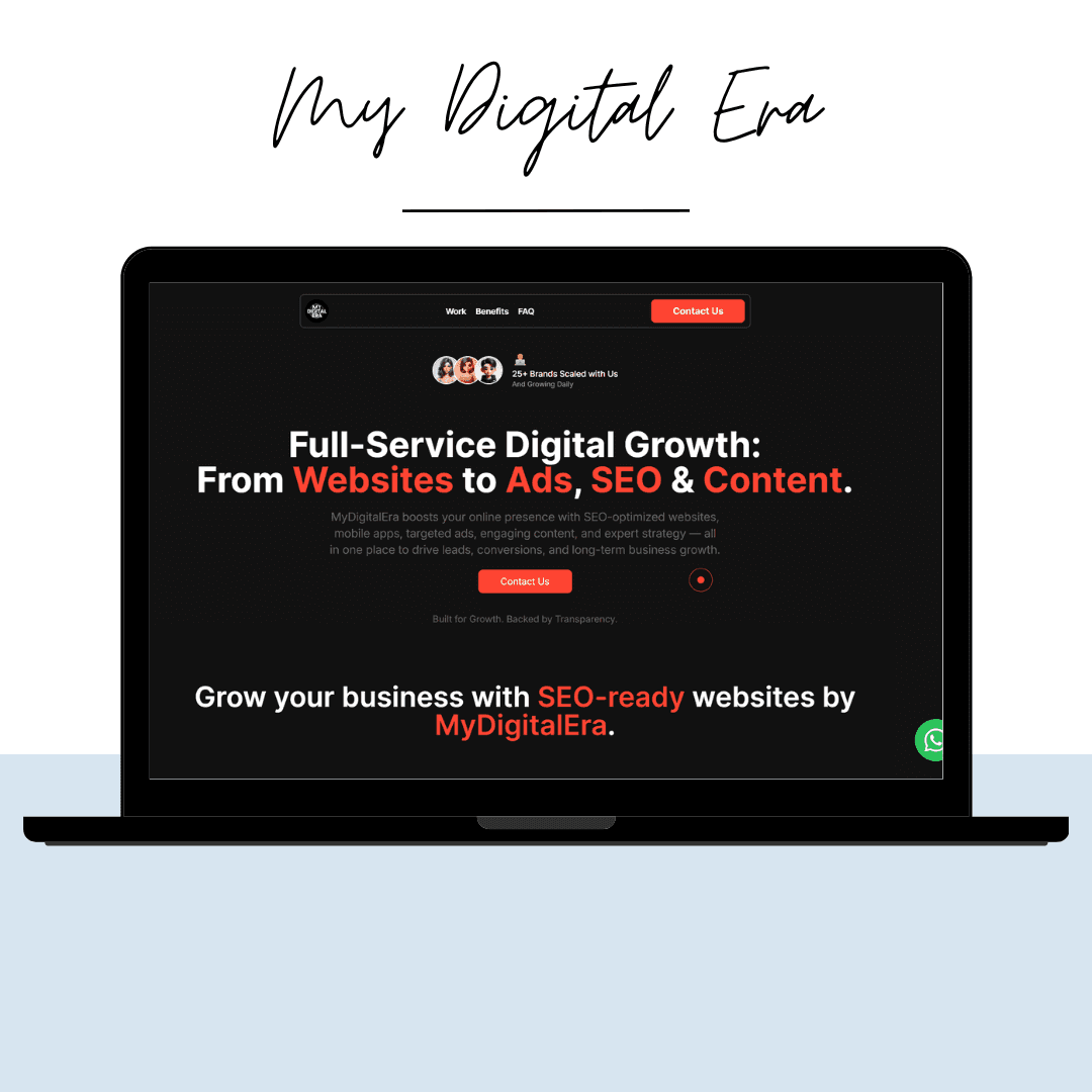 My Digital Era website preview