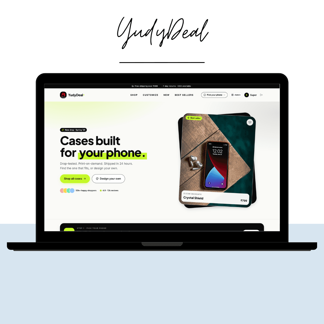 Yudy Deal website preview